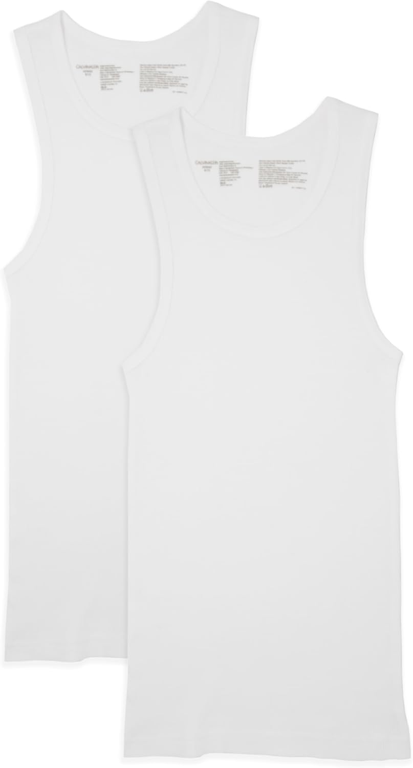 Calvin Klein Boys' Cotton Tank Top Undershirt Multipack